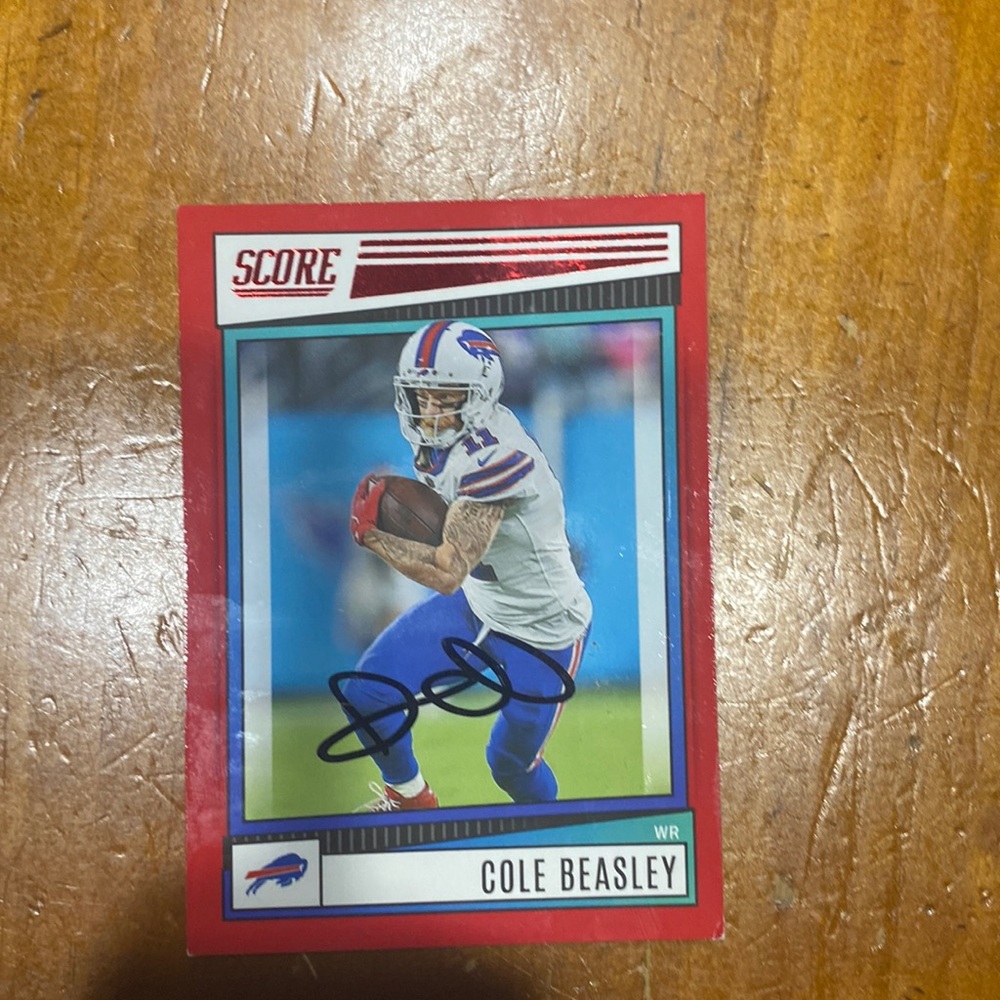 Nfl signed Cole Beasley card